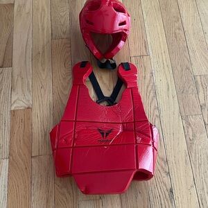 Kids Red Martial Arts Gear Set